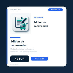 Édition de commandes