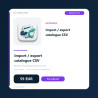 Import / export catalogue CSV