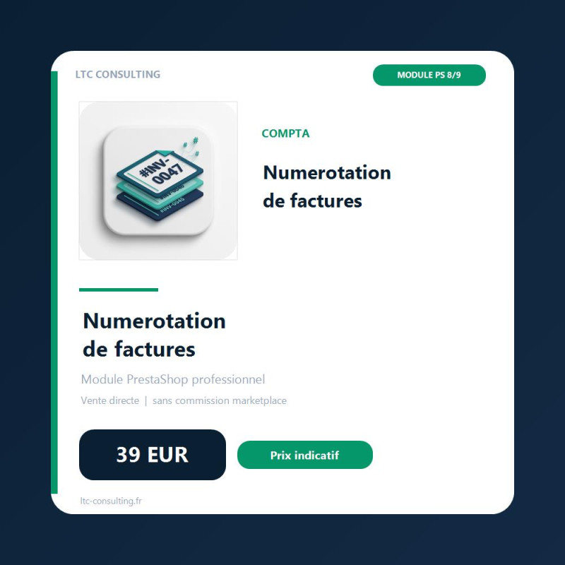 Numérotation de factures