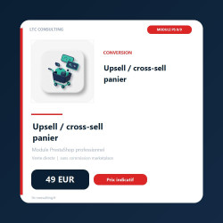 Upsell et cross-sell panier
